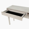 Gio White Sand Acacia Wood 1 Drawer Console Table