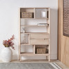 Gio White Sand Acacia Wood 2 Drawer, 7 Niche Shelf Unit