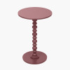 Margot Mulberry Wood Bobble Side Table