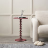 Margot Mulberry Wood Bobble Side Table