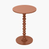 Margot Terracotta Wood Bobble Side Table