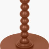 Margot Terracotta Wood Bobble Side Table