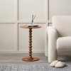 Margot Terracotta Wood Bobble Side Table