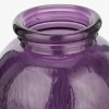 Lilac Recycled Glass Ribbed Vase Tall