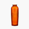 Orange Recycled Glass Ribbed Vase Tall