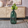 Sea Green Organic Shaped Recycled Glass Tall Vase