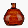 Pecan Brown Organic Shaped Recycled Glass Vase