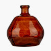 Pecan Brown Organic Shaped Recycled Glass Vase