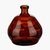 Pecan Brown Organic Shaped Recycled Glass Vase