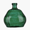 Sea Green Organic Shaped Recycled Glass Vase