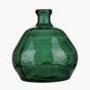 Sea Green Organic Shaped Recycled Glass Vase