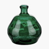 Sea Green Organic Shaped Recycled Glass Vase