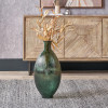 Sea Green Tall Recycled Glass Vase