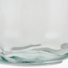 Clear Recycled Large Bottle Vase With A Raffia Wrapped Neck