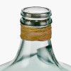 Clear Recycled Medium Bottle Vase With A Raffia Wrapped Neck