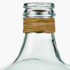 Clear Recycled Medium Bottle Vase With A Raffia Wrapped Neck