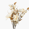 Natural Magnolia Faux Flower Bunch