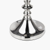 Trafalgar Nickel Metal Palm Tree Table Lamp Base with Scallop 30cm Red Ombre Soft Pleated Tapered Lampshade