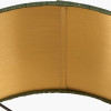 Trafalgar Gold Metal Palm Tree Floor Lamp Base with Stellan 45cm Green Slubbed Silk Mix Gold Lined Cylinder Lampshade