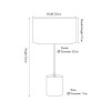 Pavonazzo Table Lamp