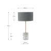 Pavonazzo Table Lamp