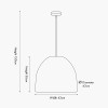 Brera Rattan Ceiling Pendant Pimento