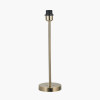 Sesvenna Antique Brass Metal Stick Table Lamp Base