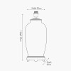 Safari Tall Glass Table Lamp Base