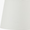 Butterflies Small Glass Table Lamp Base with Adelaide 30cm Ivory Tapered Cotton Mix Lampshade