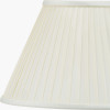 Rhododendron Large Glass Table Lamp Base with Bacall 50cm Almond Silk Knife Pleat Empire Lampshade
