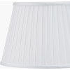 Dahlia Alstroemeria Medium Glass Lamp Base with Lyndon 35cm Ivory Silk Mix Knife Pleat Tapered Lampshade