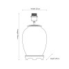 Daikon Flower Medium Glass Table Lamp Base