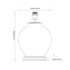 Honeysuckle Large Glass Table Lamp Base