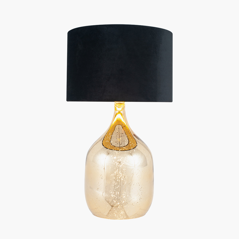 Pacific Lifestyle Limited Champagne Gold Glass Dual Light Table lamp