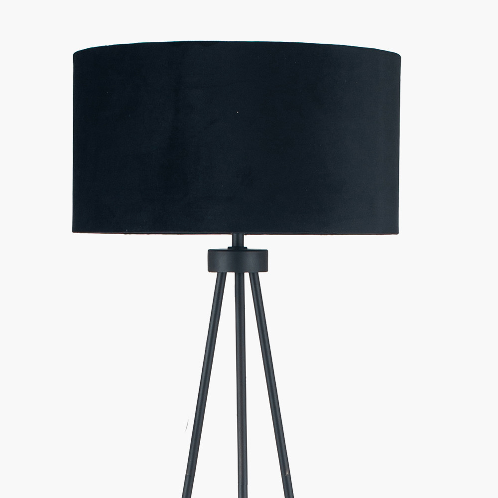 Pacific Lifestyle Limited Houston Matt Black Metal Tripod Floor Lamp