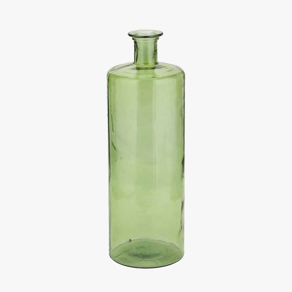 Pacific Lifestyle Limited Forest Green Recycled Glass Bottle Vase Tall